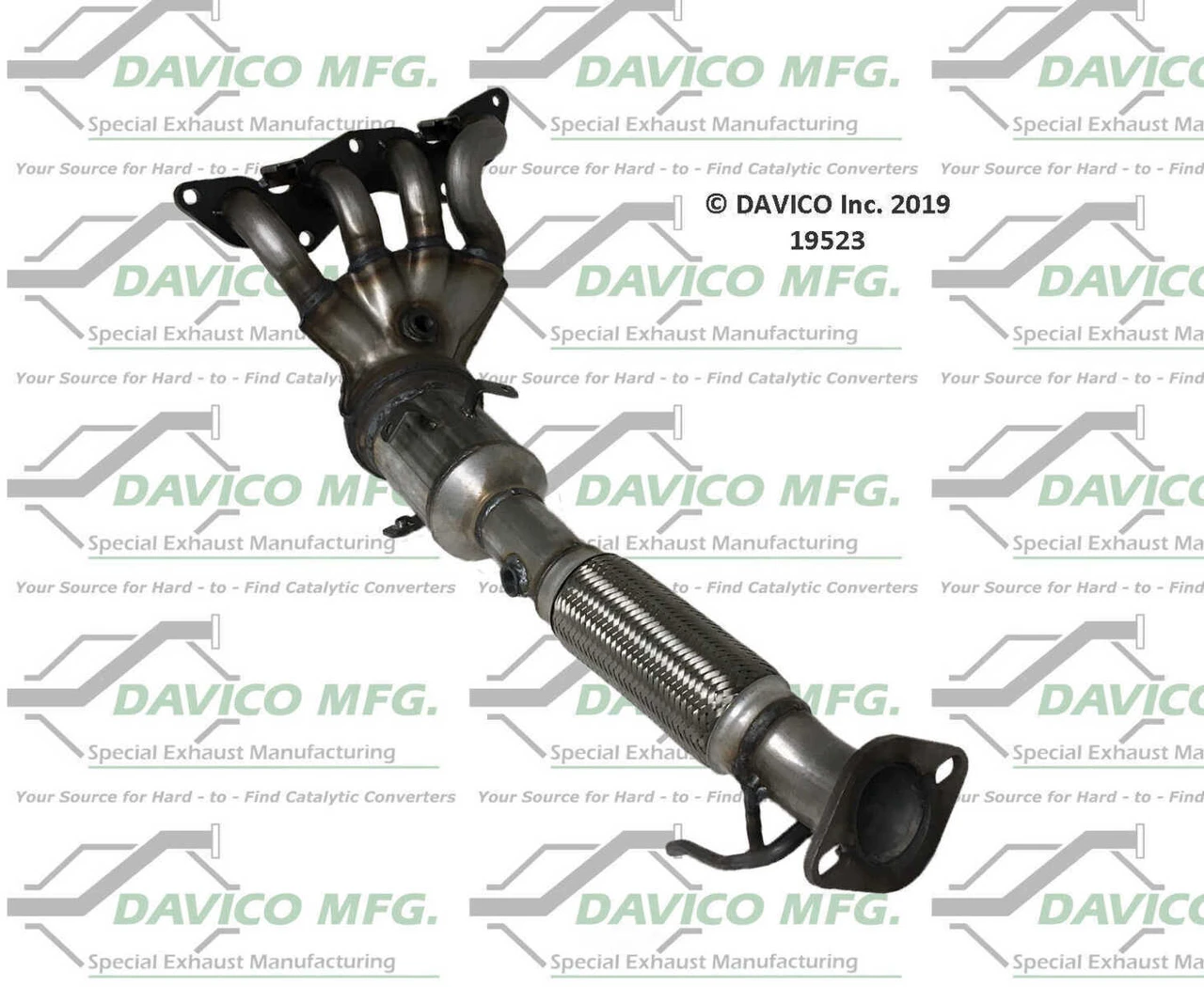 Catalytic Converter-Exact-Fit Davico 19523 fits 12-17 Ford Focus 2.0L-L4