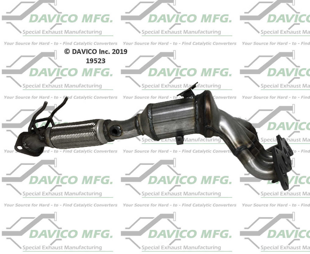 Catalytic Converter-Exact-Fit Davico 19523 fits 12-17 Ford Focus 2.0L-L4