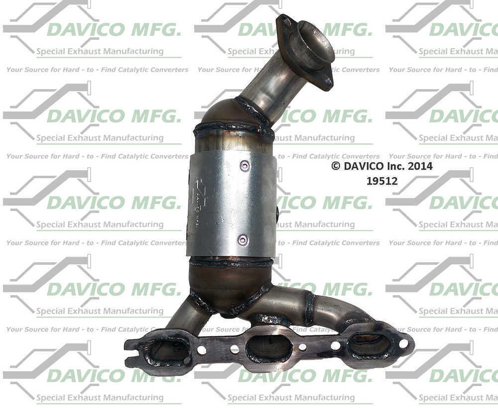 Catalytic Converter-Exact-Fit Davico 19512