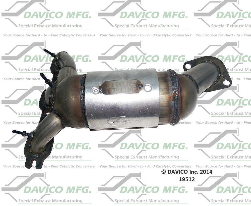 Catalytic Converter-Exact-Fit Davico 19512