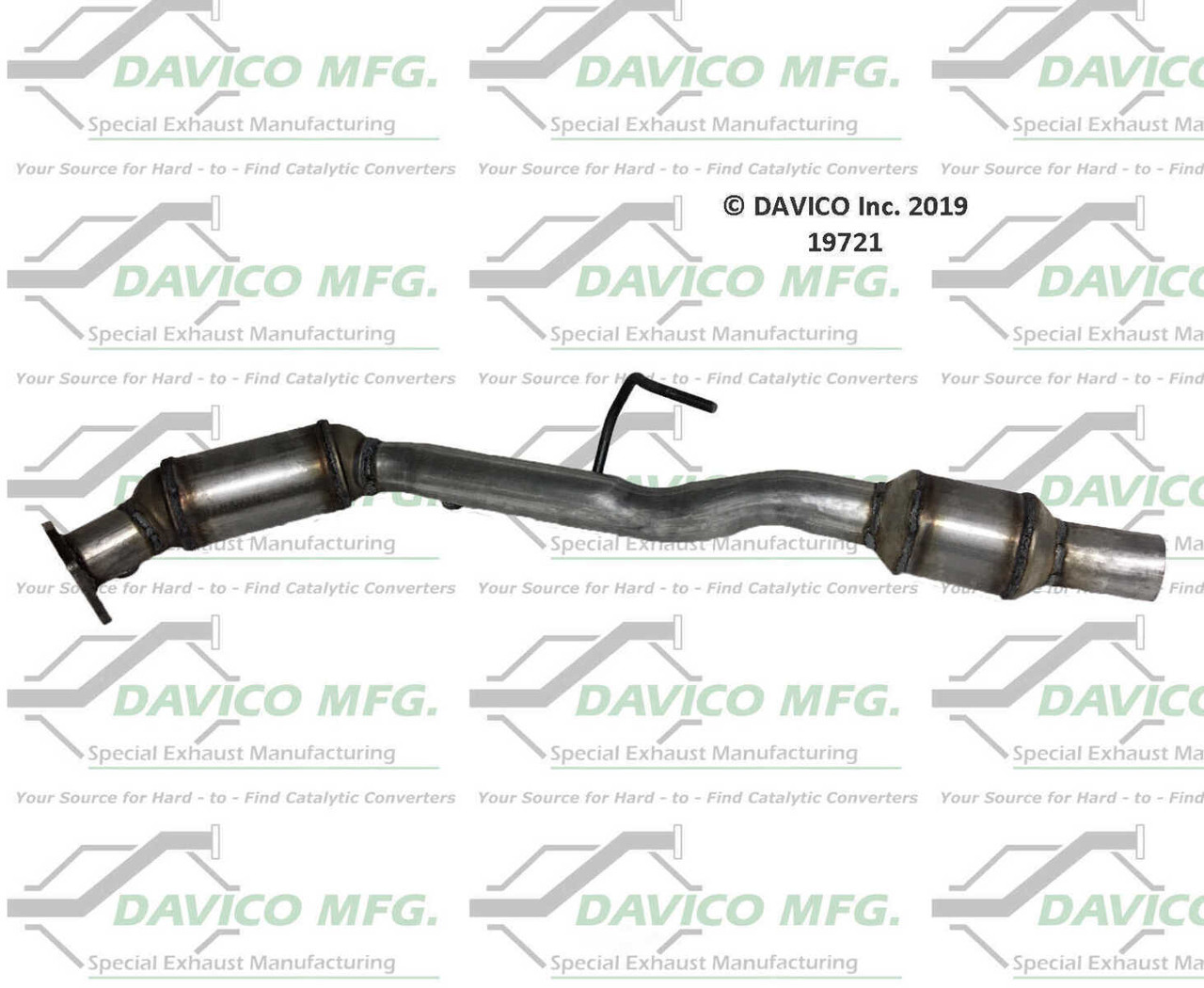 Catalytic Converter-Exact-Fit Davico 19721