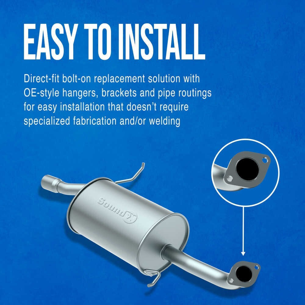 Exhaust Muffler-SoundFX Direct Fit Walker 18856