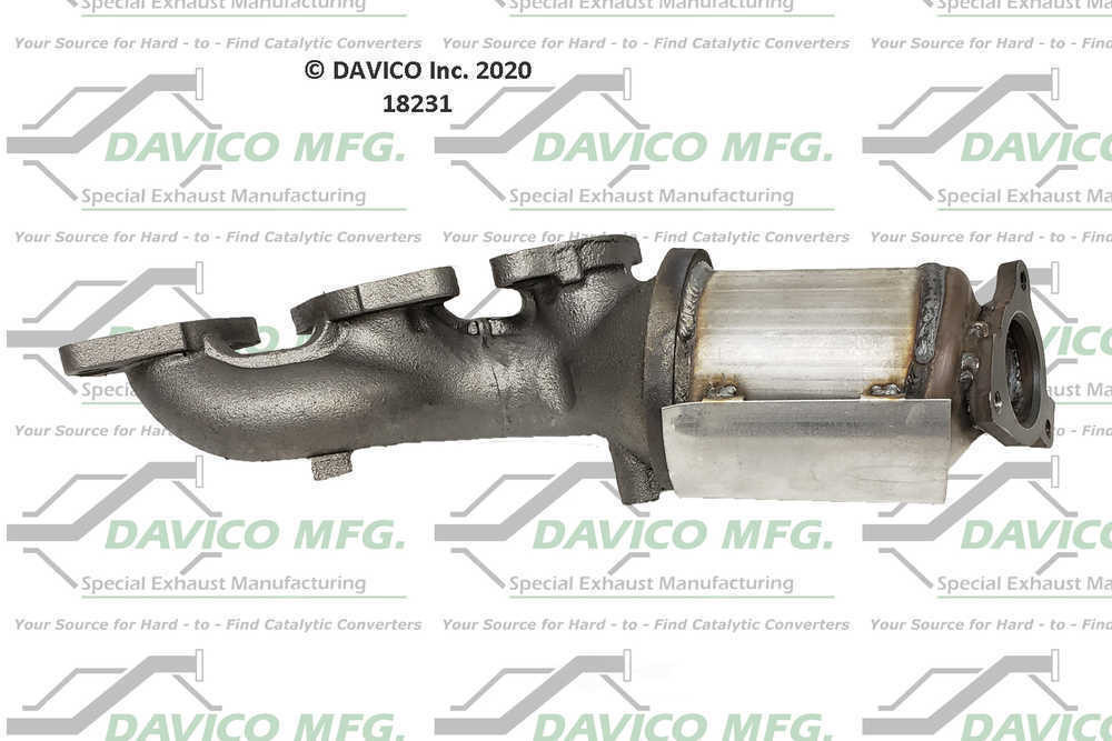 Catalytic Converter-Exact-Fit - Manifold Davico 18231
