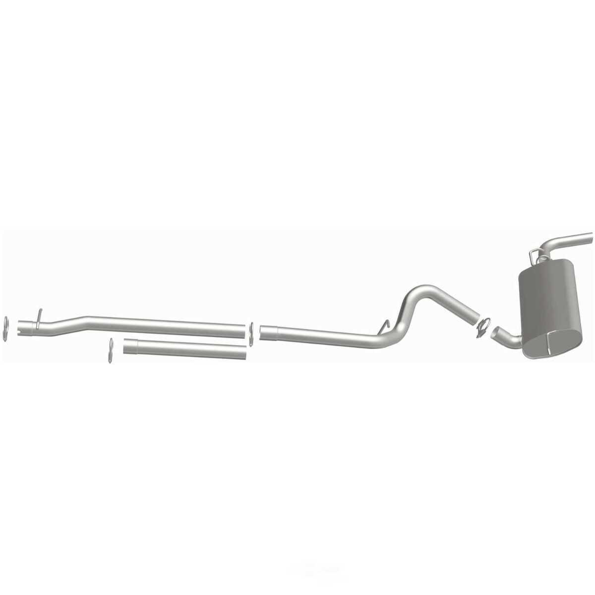 Exhaust Tail Pipe-Replacement Exhaust Pipe fits 07-11 Jeep Wrangler 3.8L-V6
