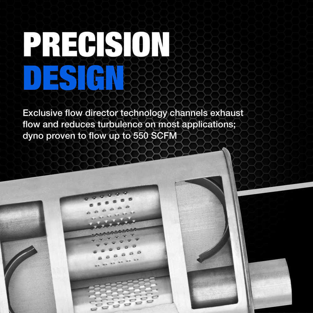 Exhaust Muffler-Super Turbo Universal Dynomax 17733