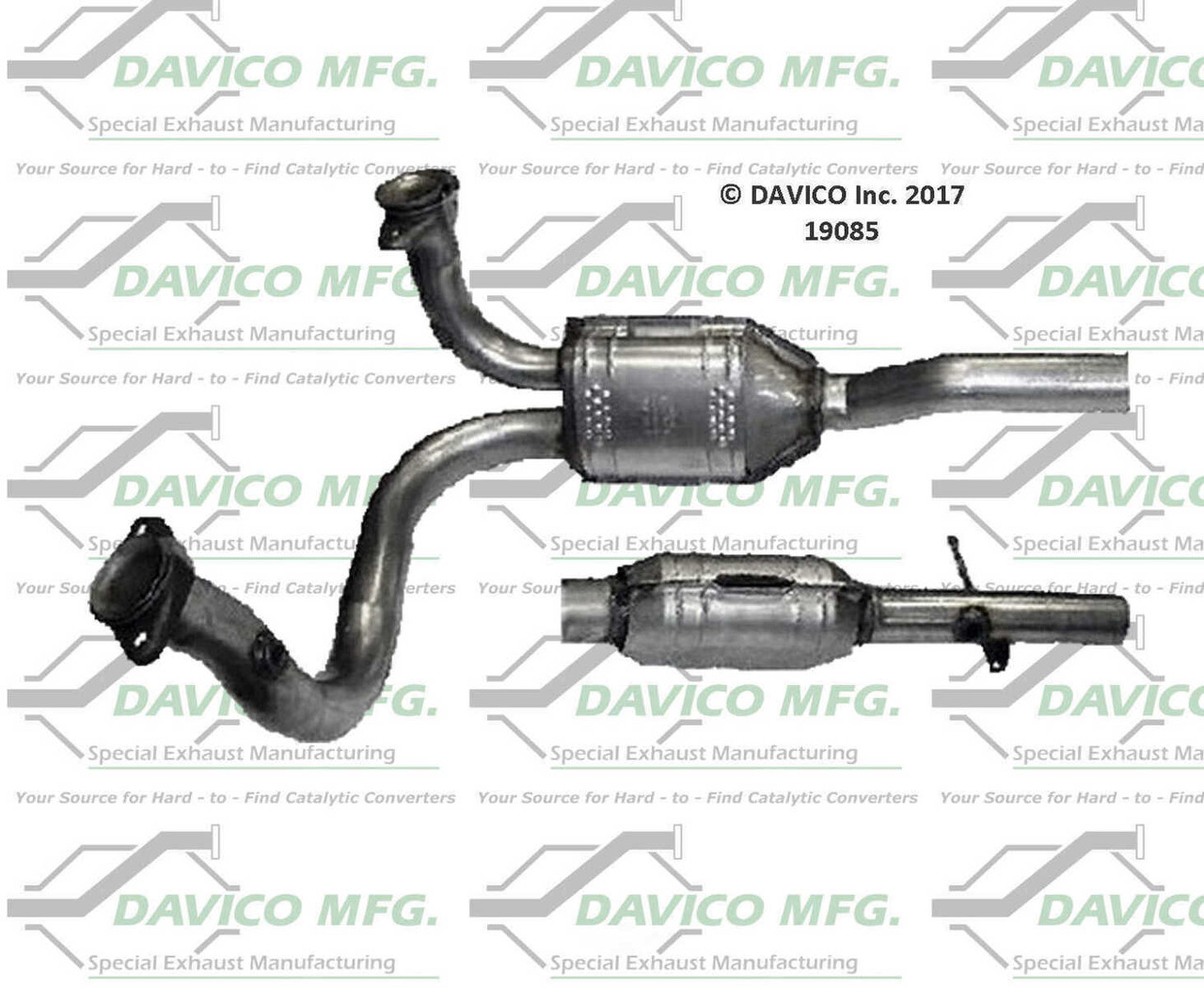 Catalytic Converter-Exact-Fit Davico 19085 fits 1996 Ford Bronco 5.8L-V8