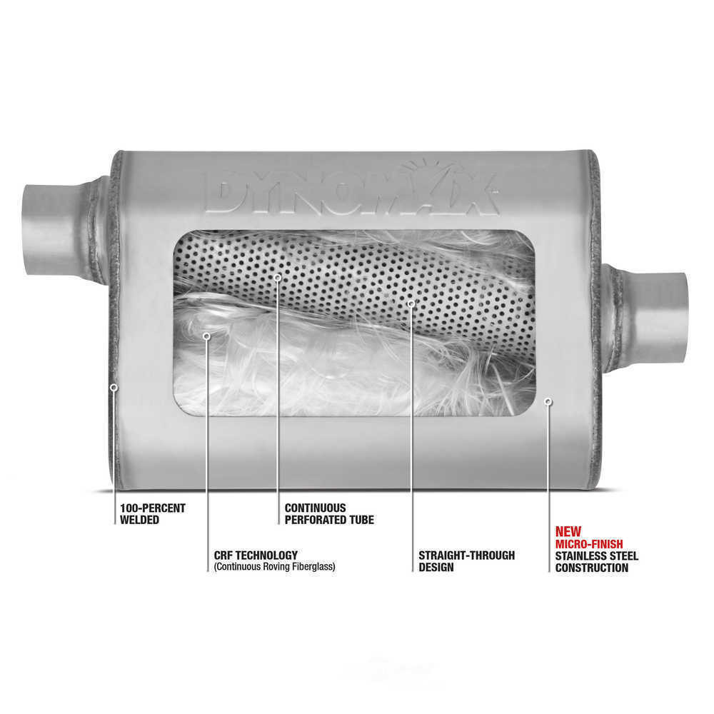 Exhaust Muffler-Ultra Flo Welded Universal Dynomax 17228