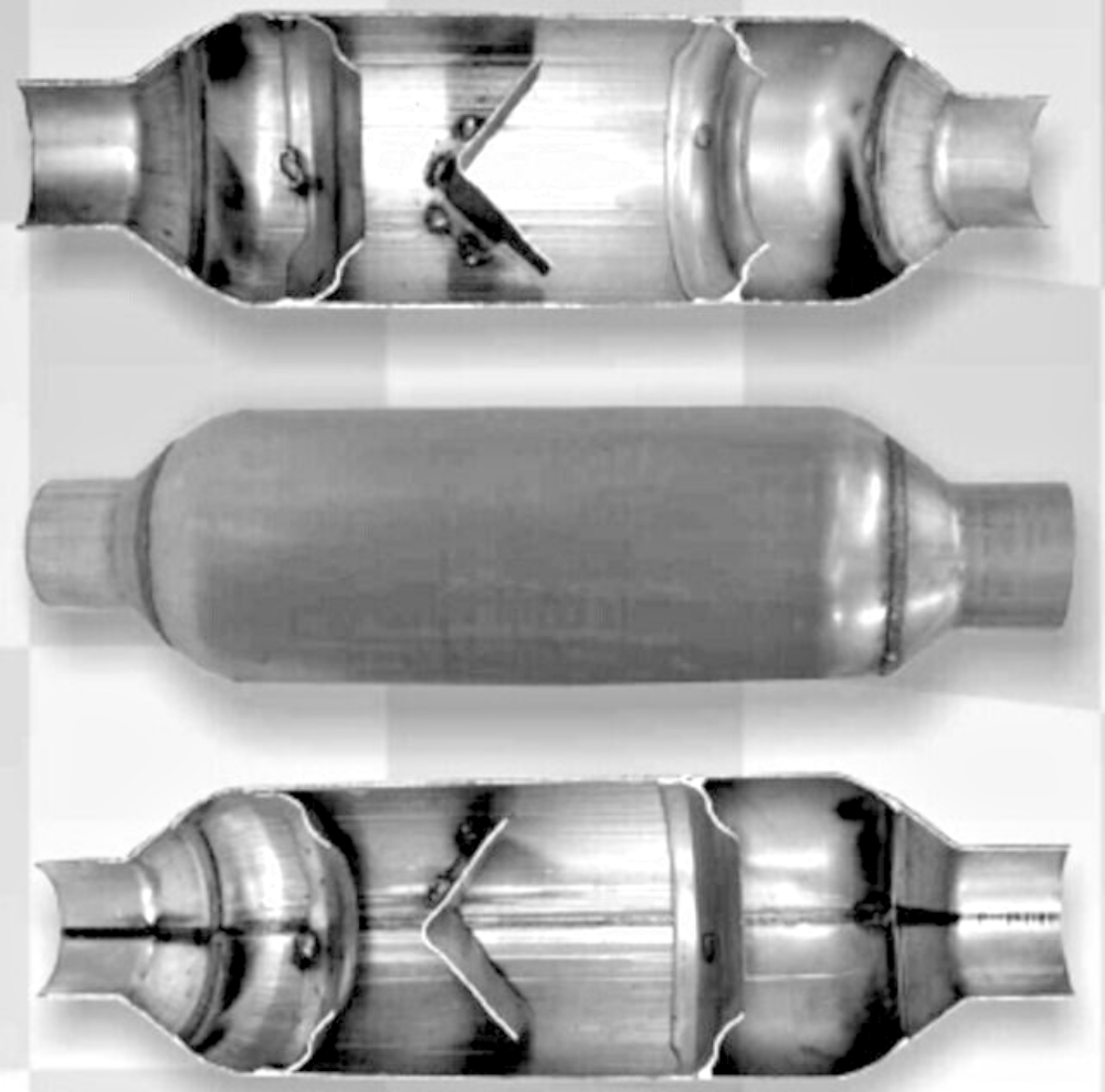 Performance Muffler, With Flow Deflector Technology, Welded,  Part # JFP300