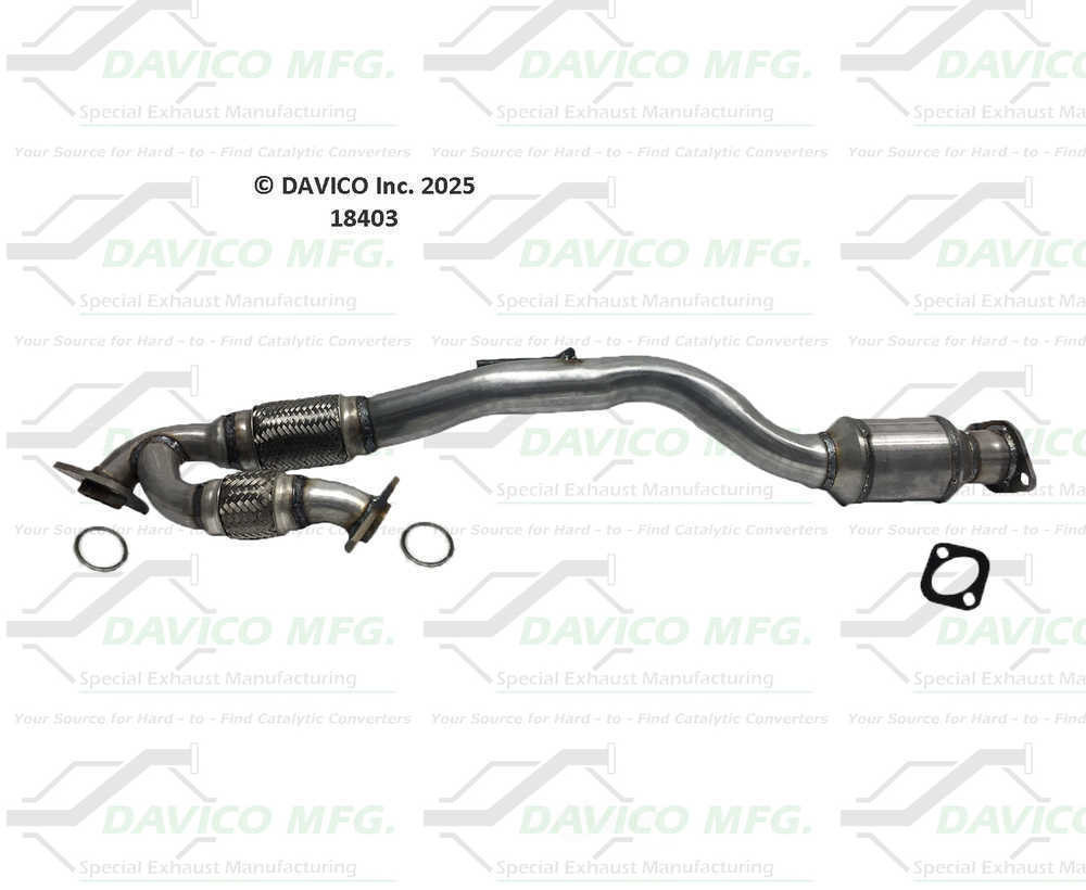 Catalytic Converter-Exact-Fit Davico 18403 fits 09-19 Nissan Murano 3.5L-V6