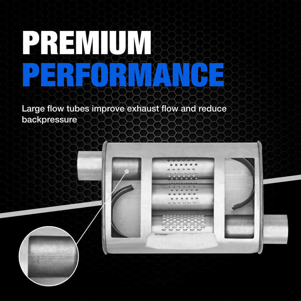 Exhaust Muffler-Super Turbo Universal Dynomax 17749