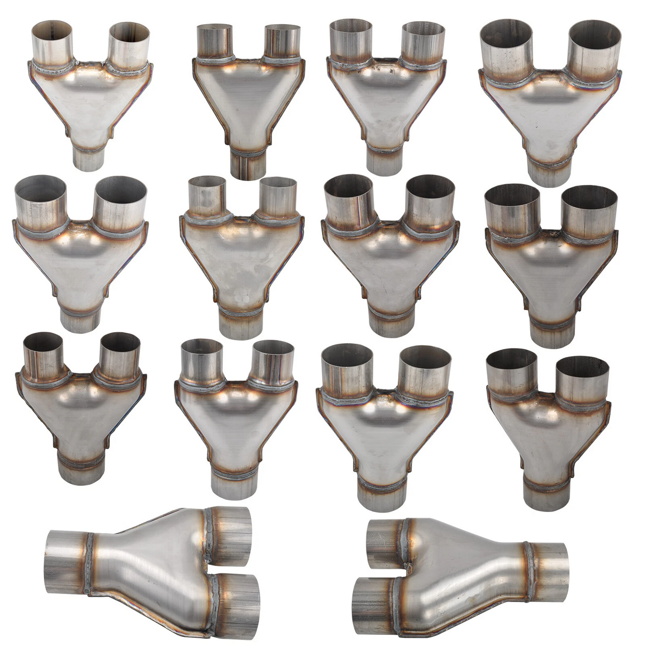 Universal Exhaust Y-Pipe Adapter-Connector - Various Sizes