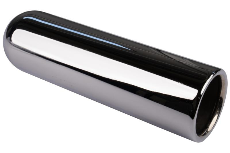 Inside Rolled Pencil Cut Chrome Exhaust Tip 3" Inlet 3.5" Outlet 12" long