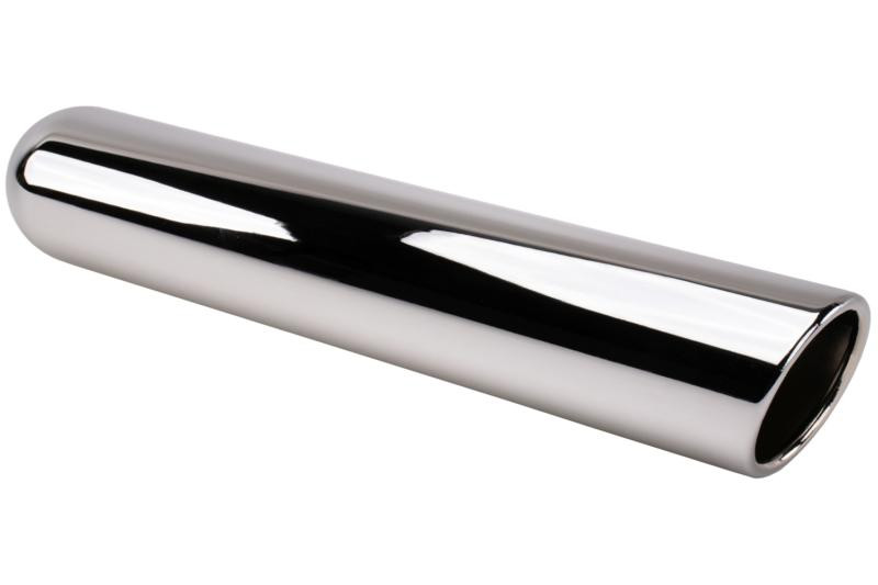 Chrome over Stainless Steel Exhaust Tip - 2.25" Inlet - 3.5" Outlet - 18" Long