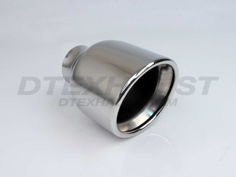 Stainless Steel Double Wall Rolled Angle Tip 2.25" In 4" Out 6.125"Long