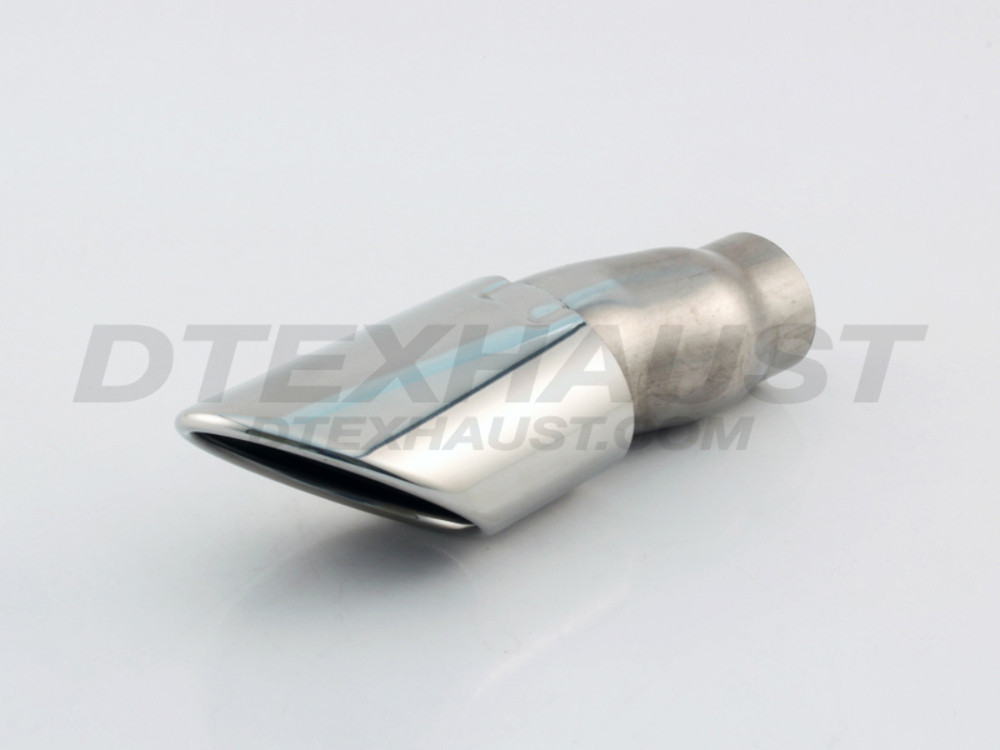 Stainless Steel VW Passat Double Layer Passenger 2.25" In 3.5"x2.75" Out 