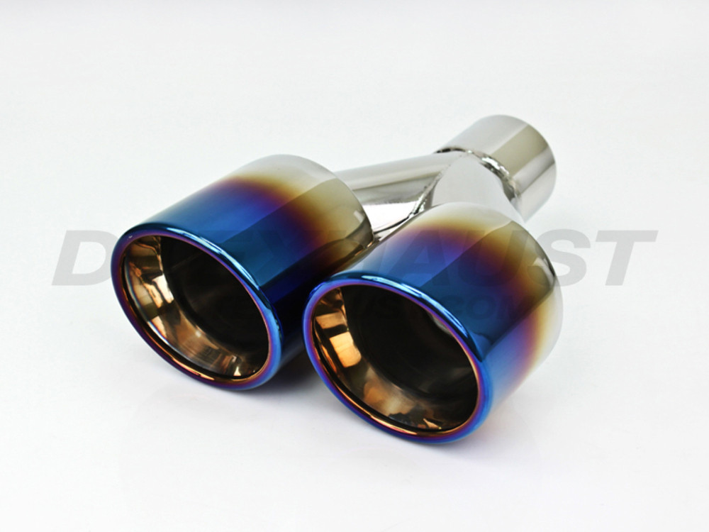 Blue Flame Dual 3.5" Double Wall Staggered Passenger 2.25" In 7.25" Out 