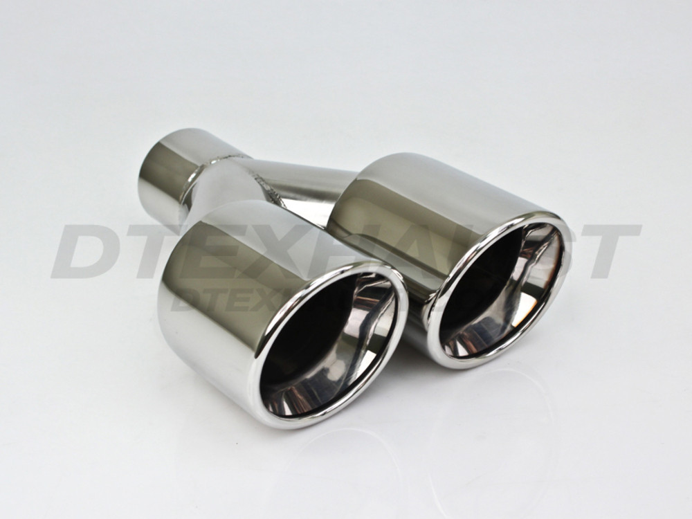 Stainless Steel Dual Rolled Angle Double Wall Driver Side 2.25" In 7.25" Out
