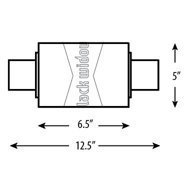 Black Widow Exhaust Muffler Widowmaker Neighborhater - 3" In/Out