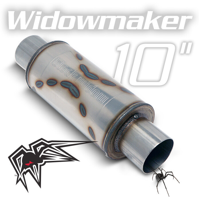 Black Widow Exhaust Muffler Widowmaker - 3" In/Out