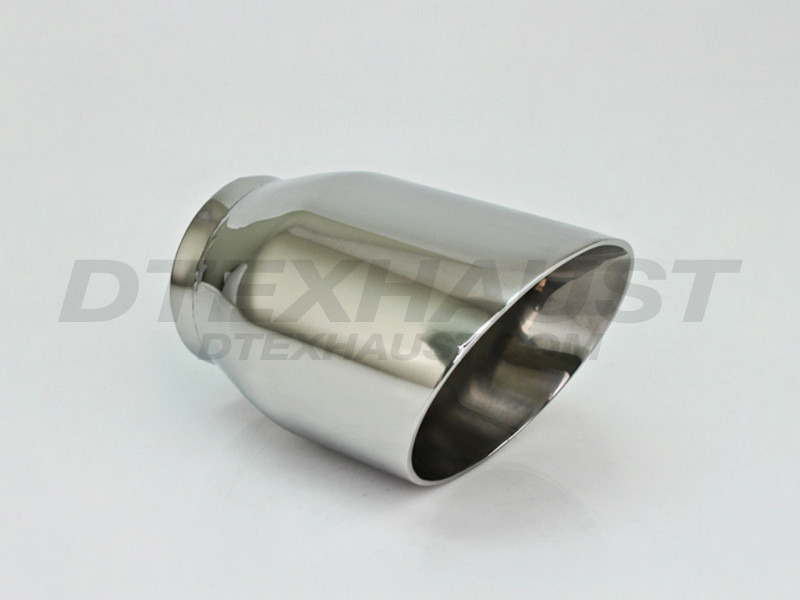 Stainless Steel 3.5" Double Wall Exhaust Tip 2.5" In 3.5" Out 8" Long