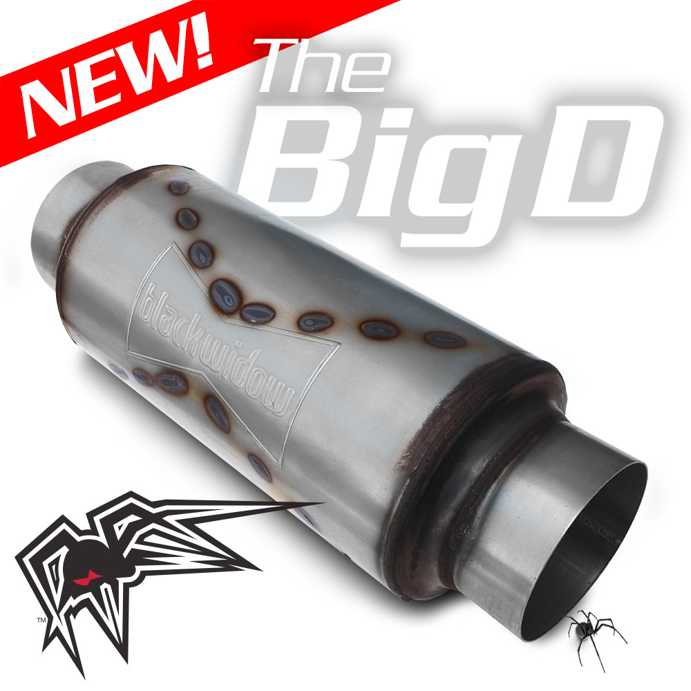 Black Widow Exhaust Muffler Big D - 5" In/Out