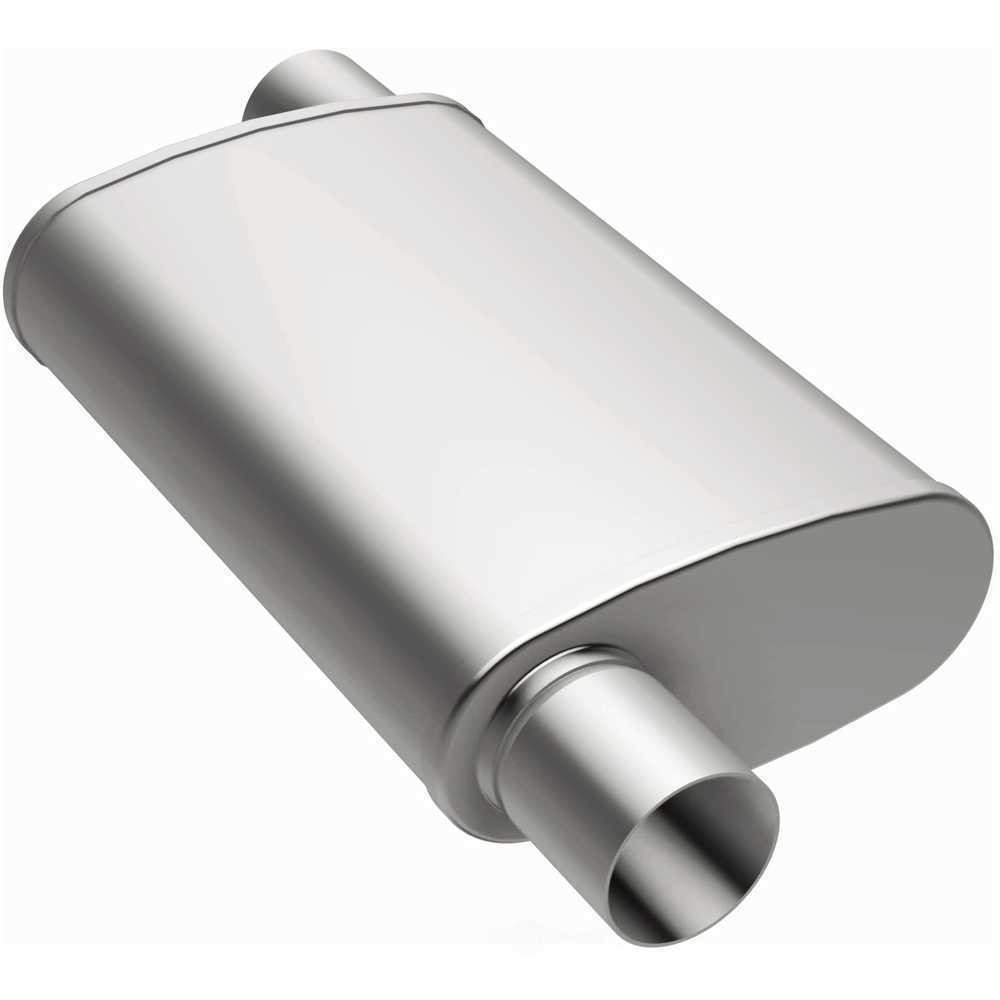 MagnaFlow 4" x 9" Oval 3 Chamber Muffler 13236 - 2.5" Offset/Offset  - 14" Body