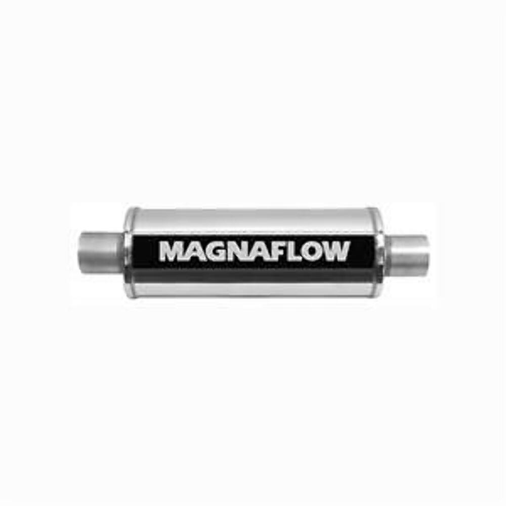 MagnaFlow 6" Round Race Muffler 14163 - 4" Center/Center - 14" Body