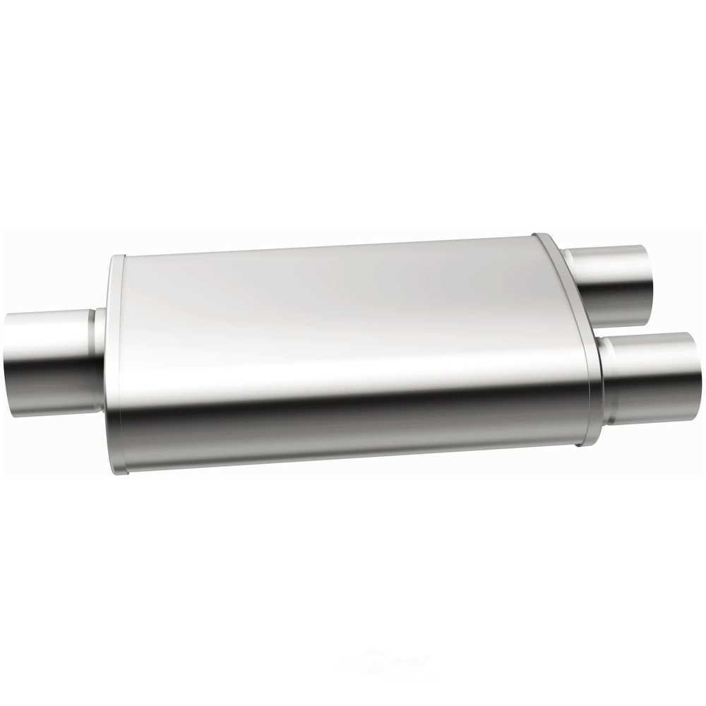 MagnaFlow 4" x 9" Oval 3 Chamber Muffler 13288 - 3-2.5" Center/Dual  - 14" Body