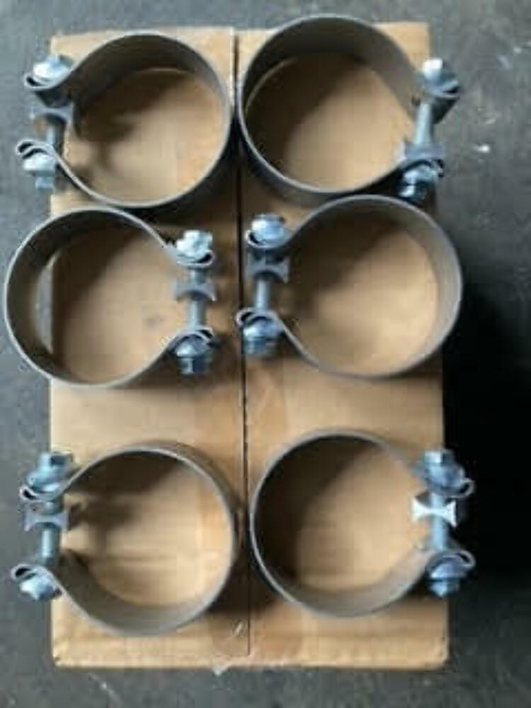 2.5" Exhaust Band Clamp Aluminized - AS212 - 6 pk
