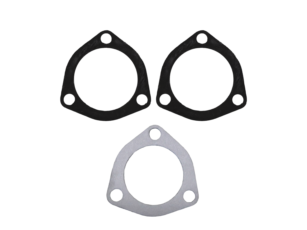 2.5" - 3 Bolt Universal Exhaust Flange-Gasket Kit- 2 Flanges 1 Gasket