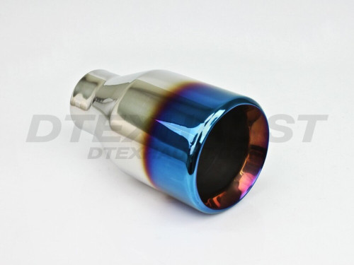Blue Flame Exhaust Tip Double Wall Straight - 2.25" Inlet - 4" Outlet - 7" Long