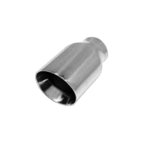 Exhaust Tip Beveled Edge Angle Cut  Double-Wall Polished 2.25"-3.5"