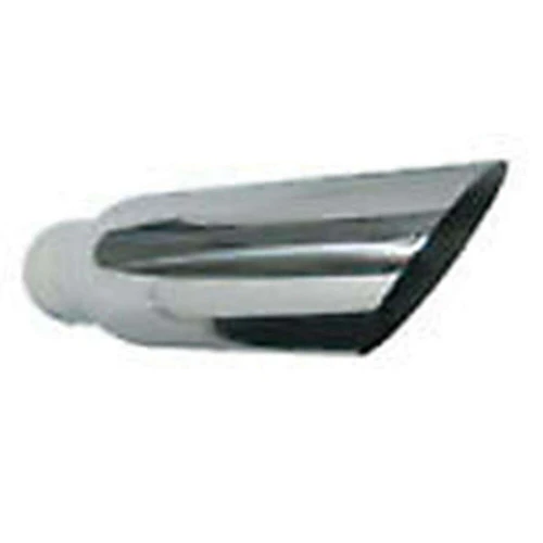 Stainless Steel Polished Exhaust Tip - 2.25" Inlet - 4" Outlet - 18" Long