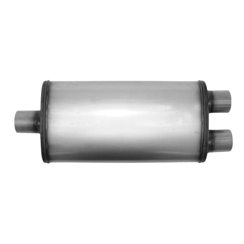 AP Xlerator Performance Muffler - 2.5" Center/Dual - 4x9" Oval - XS2268