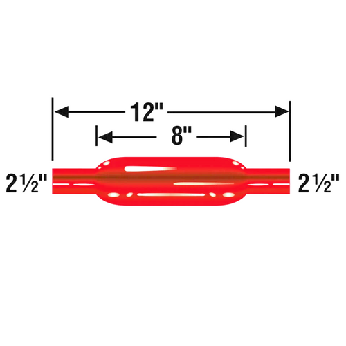 Cherry Bomb Glasspack - Performance Muffler 87522CB - 2.5" Center/Center