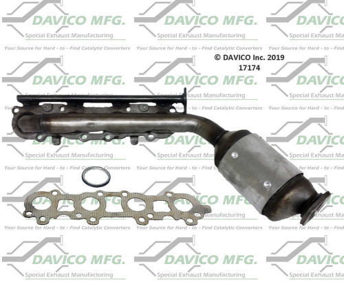 Catalytic Converter-Exact-Fit Davico 17174