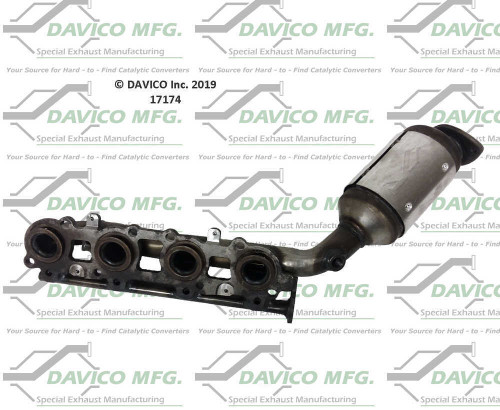 Catalytic Converter-Exact-Fit Davico 17174