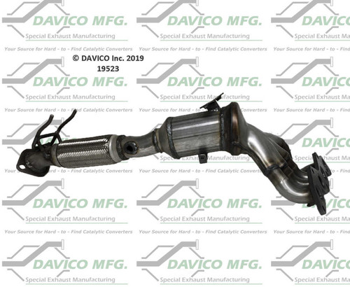 Catalytic Converter-Exact-Fit Davico 19523 fits 12-17 Ford Focus 2.0L-L4