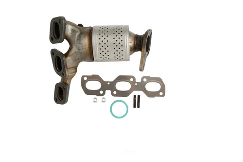Cateran Exhaust Manifold with Integrated Catalytic Converter Natural Rear 33244