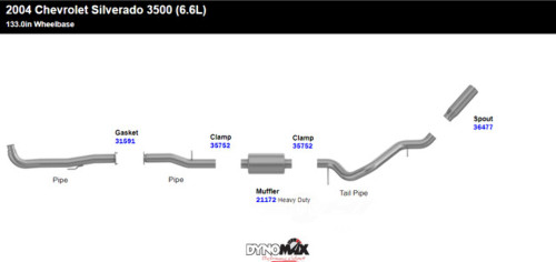 Exhaust Muffler Dynomax 17839