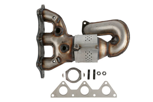 Cateran Exhaust Manifold with Integrated Catalytic Converter-LS 33122 Natural Rt