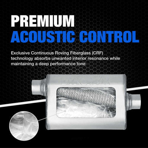 Exhaust Muffler-Ultra Flo Welded Universal Dynomax fits 87-95 Jeep Wrangler