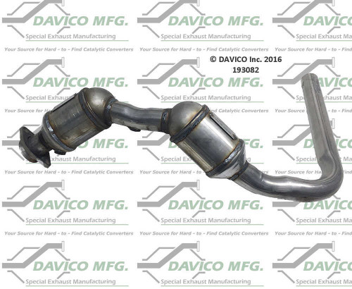 Catalytic Converter-Exact-Fit Davico 193082 fits 07-11 Jeep Wrangler 3.8L-V6