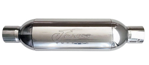 Jones Exhaust  JT2525  Turbine  Muffler, 304 Stainless Steel