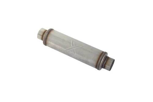 Xtreme Stainless Steel Performance Muffler - 2.5" Center/Center - 4" Round