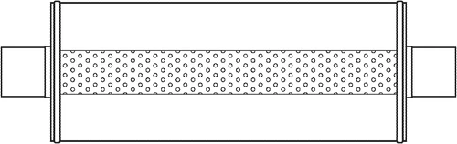 Xtreme Stainless Steel Diesel Muffler - 5" Center/Center - 7" Round - 24" Body