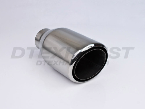 Stainless Steel Double Wall Double Layer Tip 2.25" Inlet 4" Outlet 7.5" Long