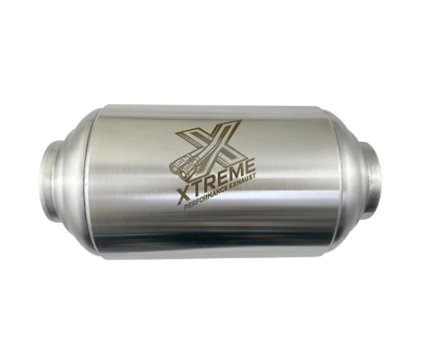 Xtreme Stainless Steel Performance Muffler - 3" In/Out - 5" Round