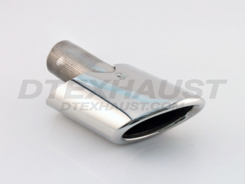 Stainless Steel Buick Enclave Oval Double Wall Driver 2.25" In 6"x4" Out 