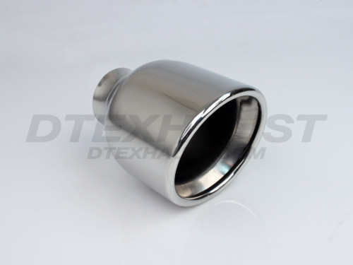 Stainless Steel Double Wall Rolled Angle Tip 2.25" In 4" Out 6.125"Long